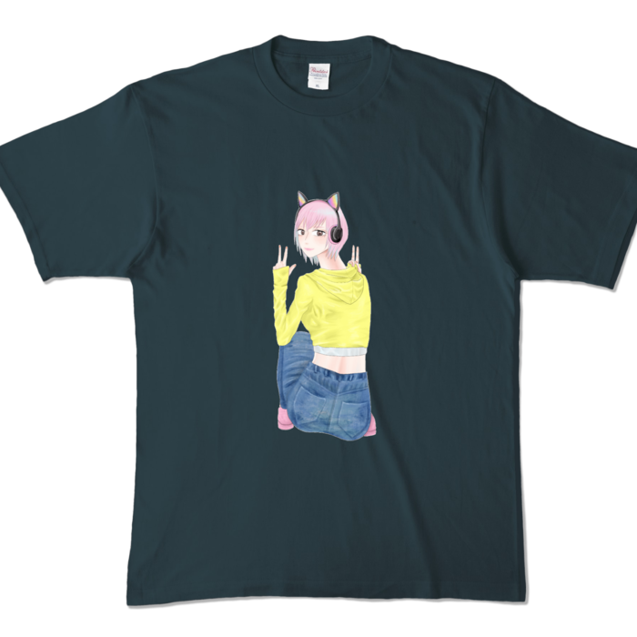 カラーTシャツ - XL - デニム (濃色)