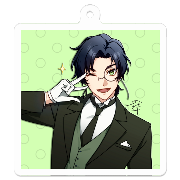 アクリルキーホルダー - 50 x 50 (mm)