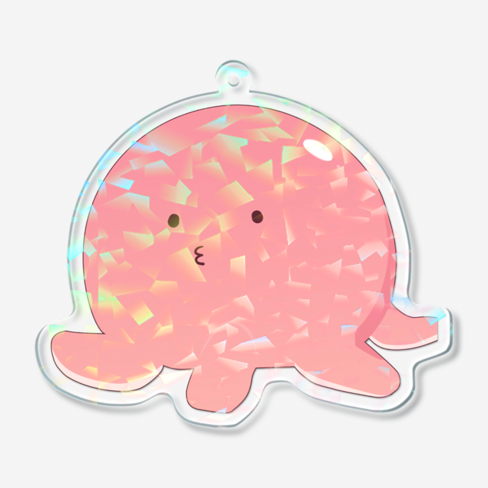 ホログラムアクリルキーホルダー - 70 × 70mm