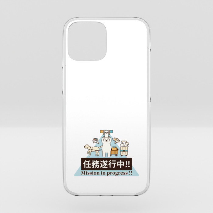 クリアiPhoneケース　白色　iPhone 15