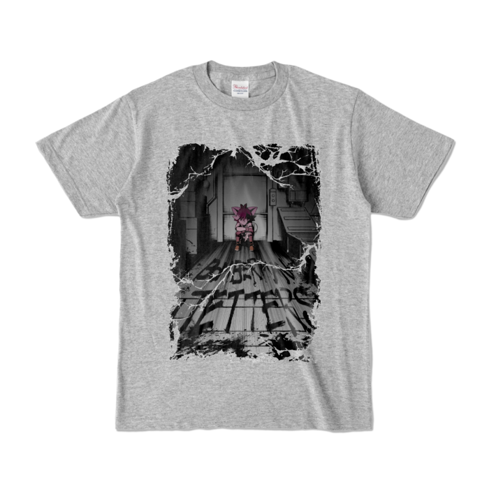 カラーTシャツ - S - 杢グレー (濃色)