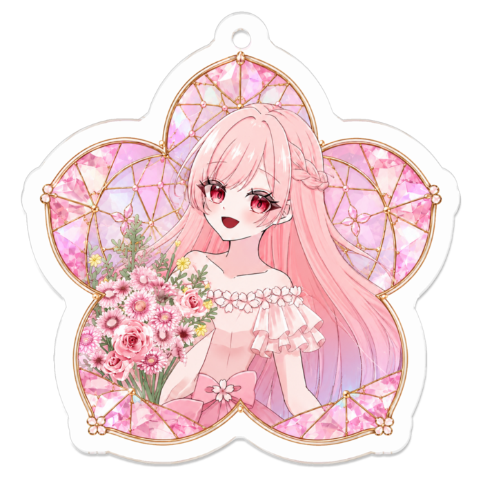 アクリルキーホルダー - 50 x 50 (mm)