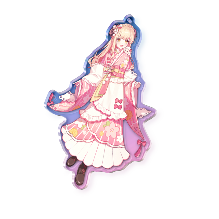 ひつじ大正浪漫衣装② - 100 × 100mm