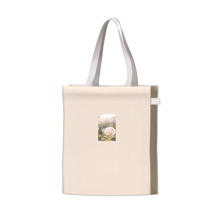 ツートンカラーバッグ - ホワイト - W34 × H41 × D14cm