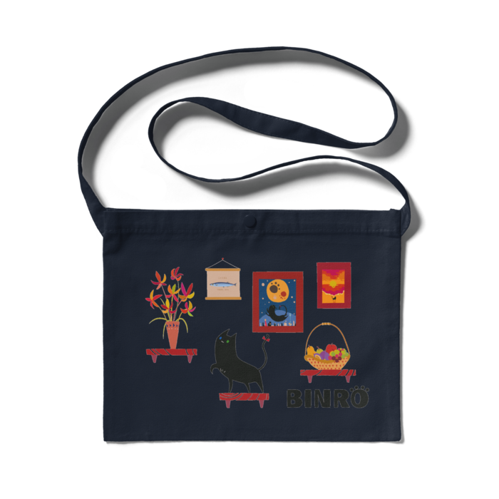 サコッシュ - 300 x 230 (mm)ネイビー