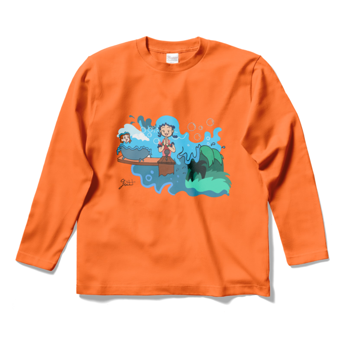 ロングスリーブTシャツ - S - オレンジ