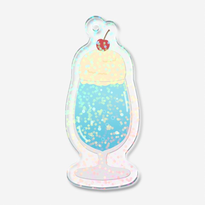 ホログラムアクリルキーホルダー - 50 × 50mm