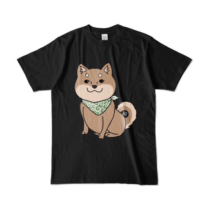 柴犬Tシャツ - L - ブラック