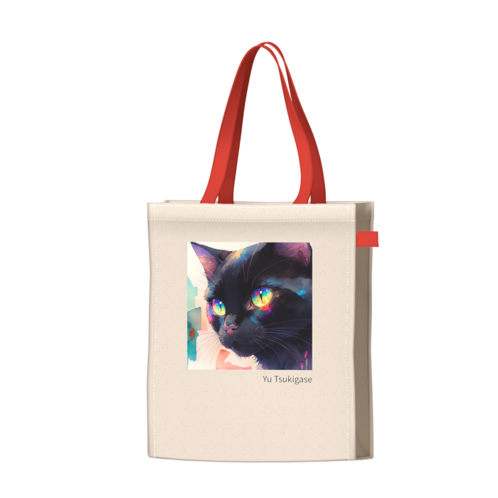 ツートンカラーバッグ - レッド - W34 × H41 × D14cm