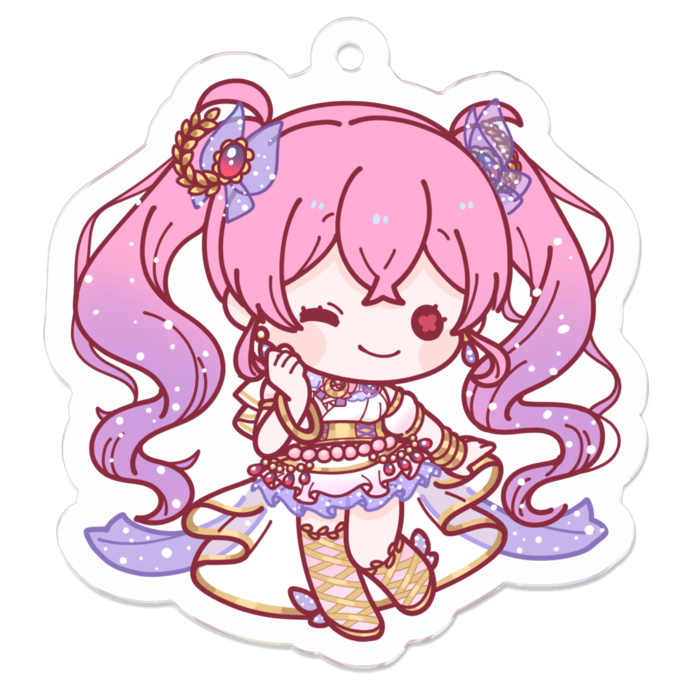 アクリルキーホルダー - 50 x 50 (mm)