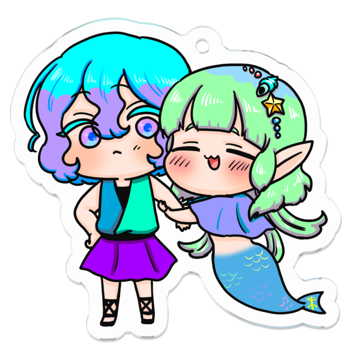 アクリルキーホルダー - 50 x 50 (mm)