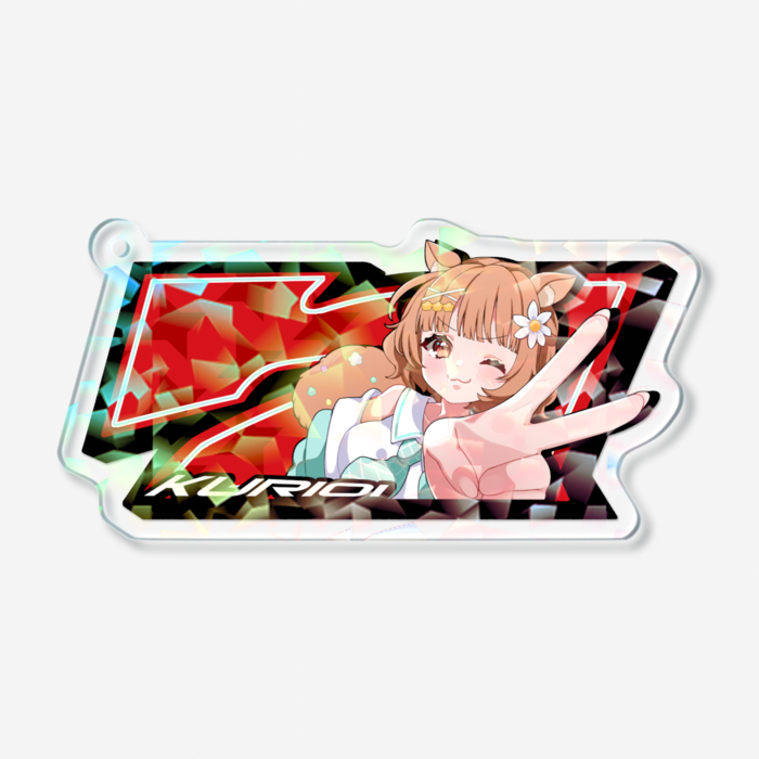 ホログラムアクリルキーホルダー - 70 × 70mm
