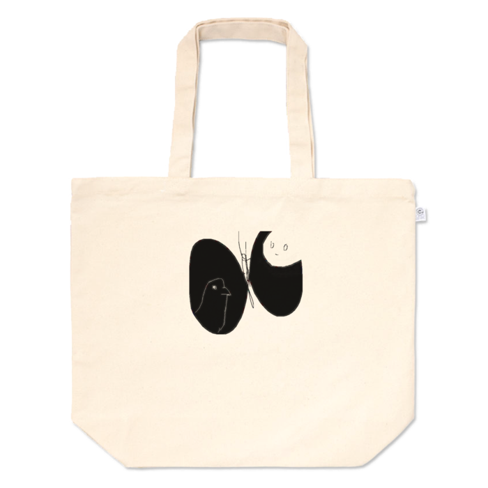 ちょうちょの気持ち／伝心・トートバッグ - L - プリント面積小(3)