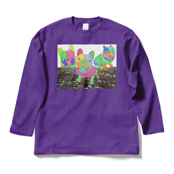 ロングスリーブTシャツ - L - パープル