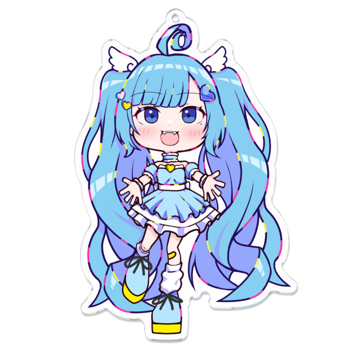 アクリルキーホルダー（コーティング） - 100 x 100 (mm)