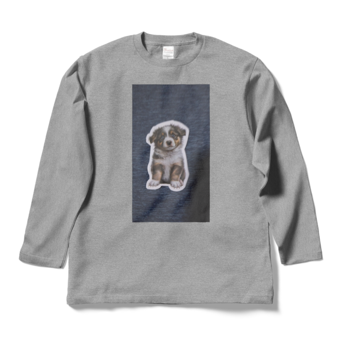 ロングスリーブTシャツ - L - 杢グレー