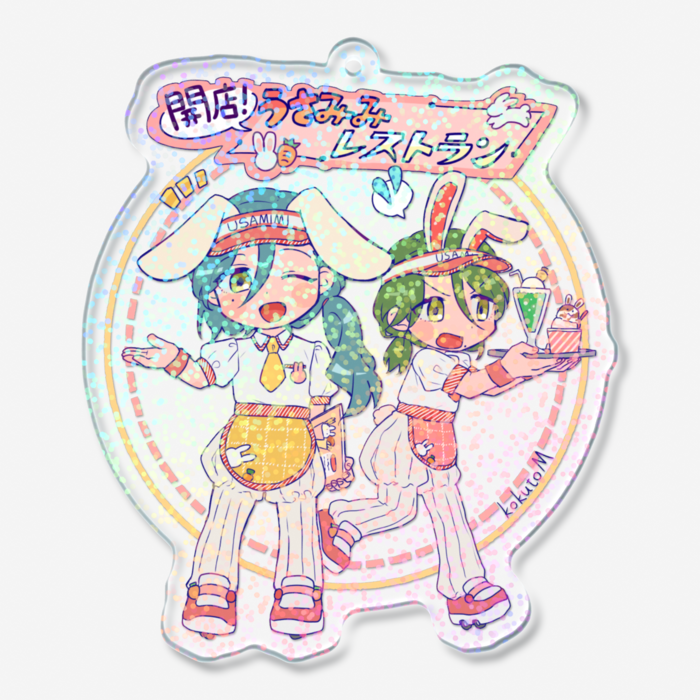 ホログラムアクリルキーホルダー - 70 × 70mm