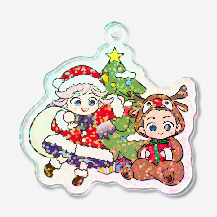 ホログラムアクリルキーホルダー - 50 × 50mm