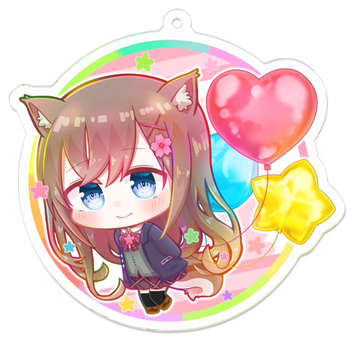 アクリルキーホルダー - 70 x 70 (mm)