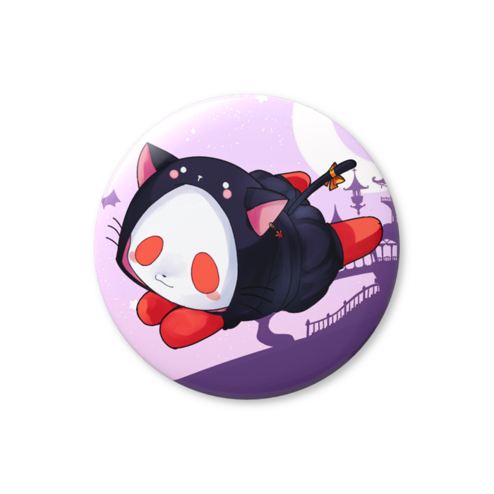 缶バッジ（黒猫Ver）