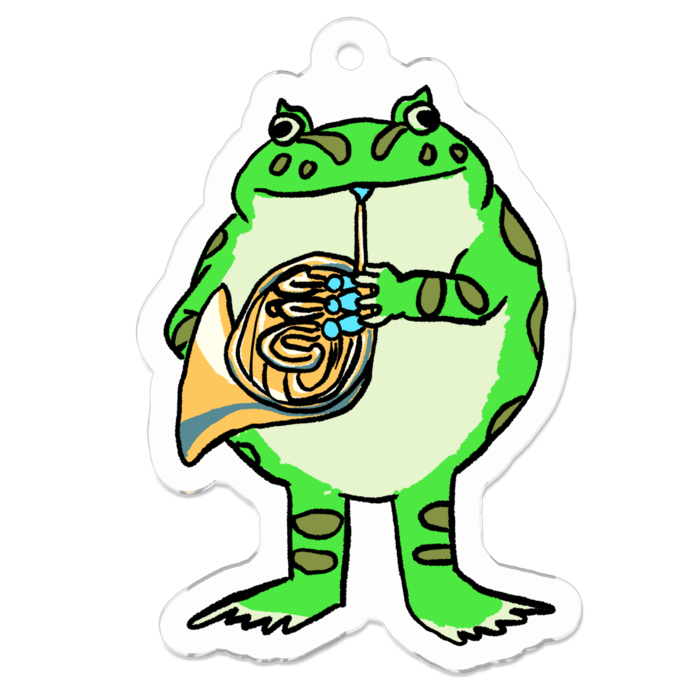 アクリルキーホルダー（コーティング） - 50 x 50 (mm)