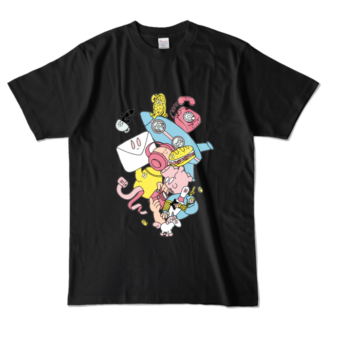 カラーTシャツ - L - ブラック (濃色)