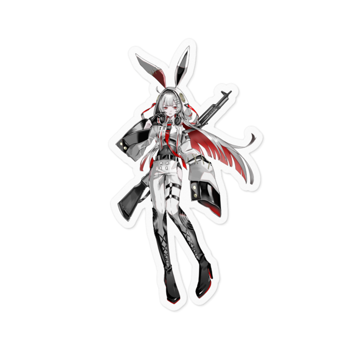 ステッカー（白） - 100 x 100 (mm)