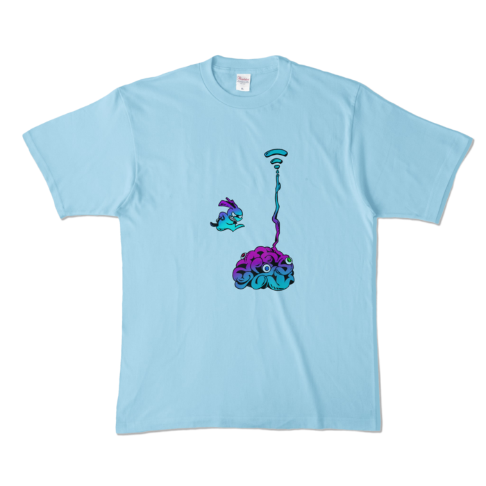 カラーTシャツ - XL - ライトブルー (淡色)(1)
