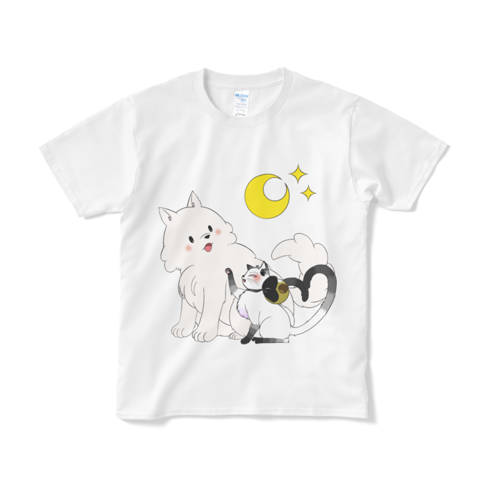 月美Tシャツ - S - ホワイト(カラー)