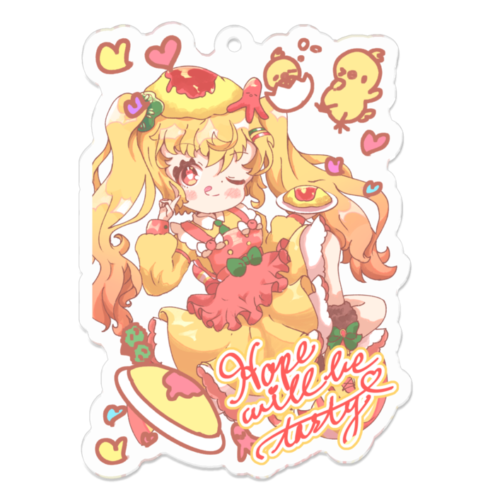 アクリルキーホルダー - 70 x 70 (mm)