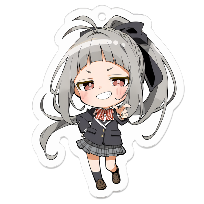『みやこ』アクリルキーホルダー - 50 × 50mm