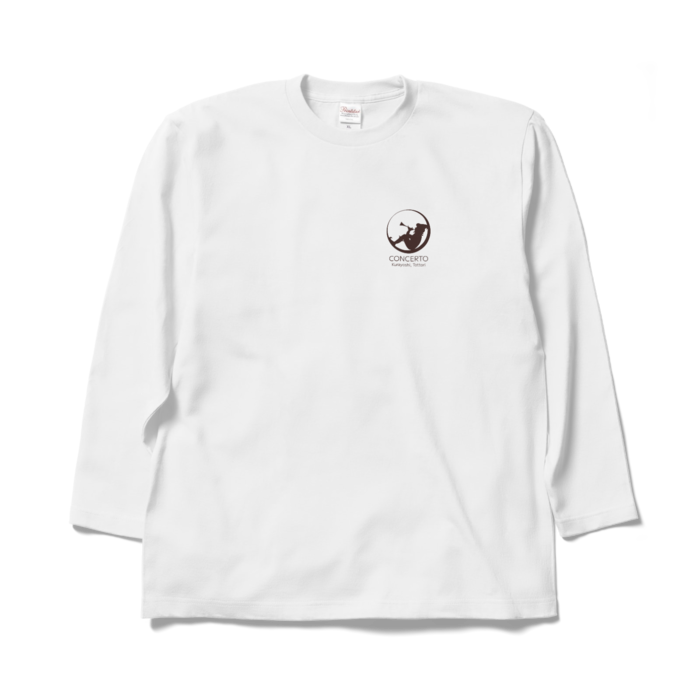 ロゴ長袖Tシャツ-ホワイト(XL)