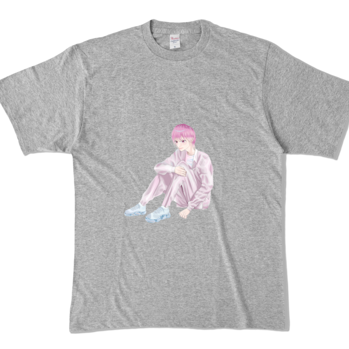 カラーTシャツ - XL - 杢グレー (濃色)