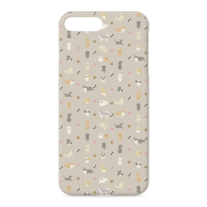 iPhoneケース iPhone 7Plus / 8Plus 正面印刷のみ ベージュ