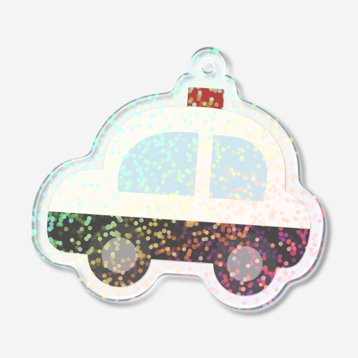 ホログラムアクリルキーホルダー - 50 × 50mm