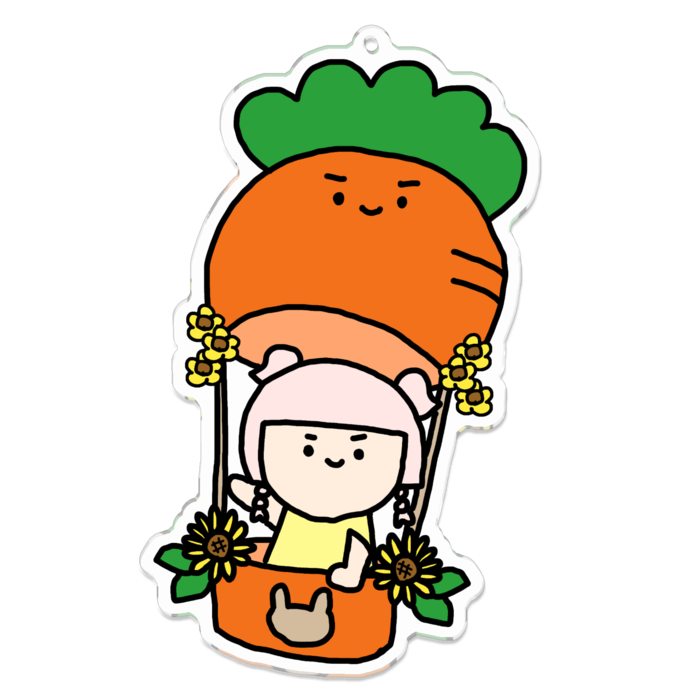 アクリルキーホルダー - 100 x 100 (mm)
