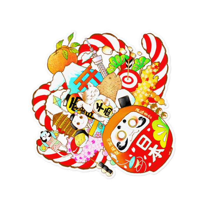 ステッカーwhite - 160 x 160 (mm)(2)