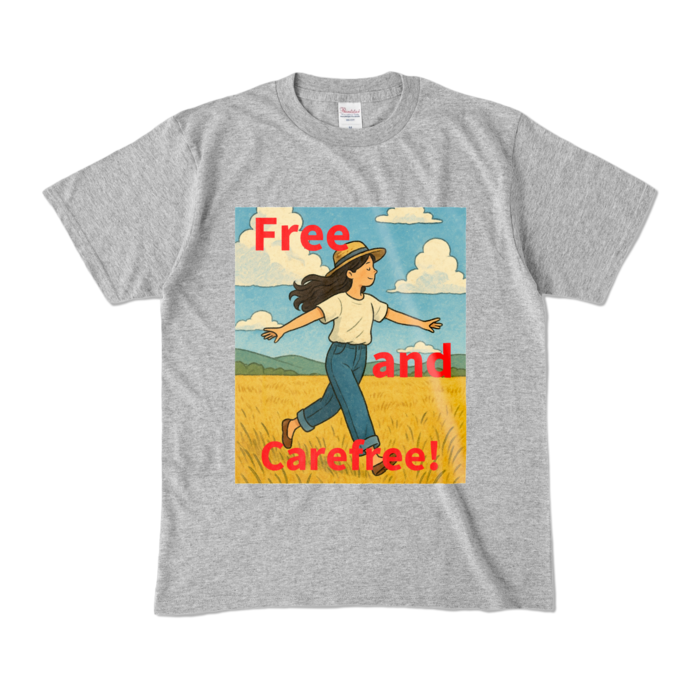カラーTシャツ - M - 杢グレー (濃色)