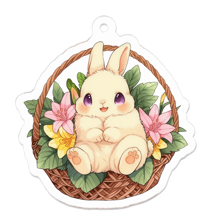 アクリルキーホルダー - 50 x 50 (mm)