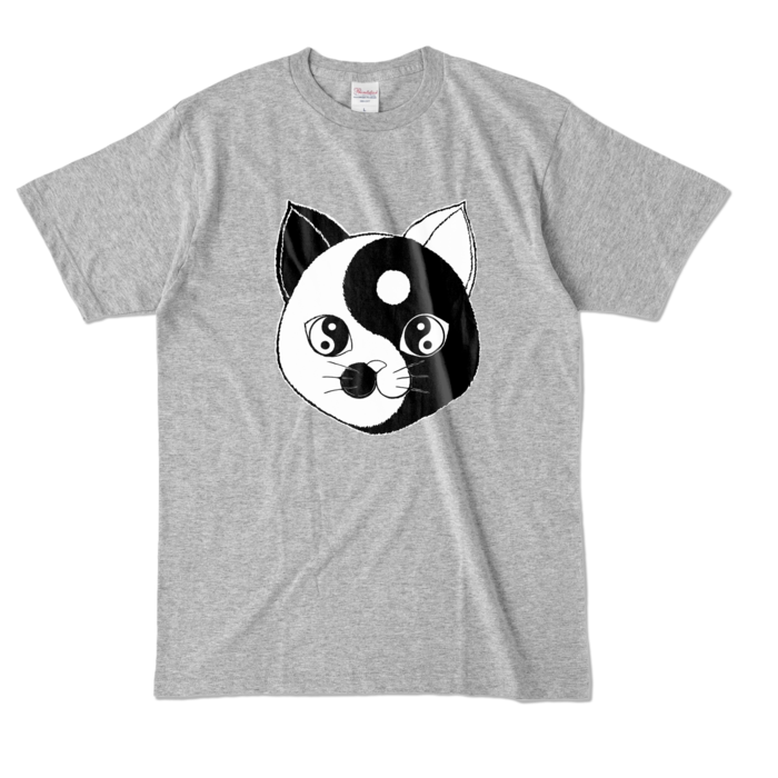 カラーTシャツ - L - 杢グレー (濃色)