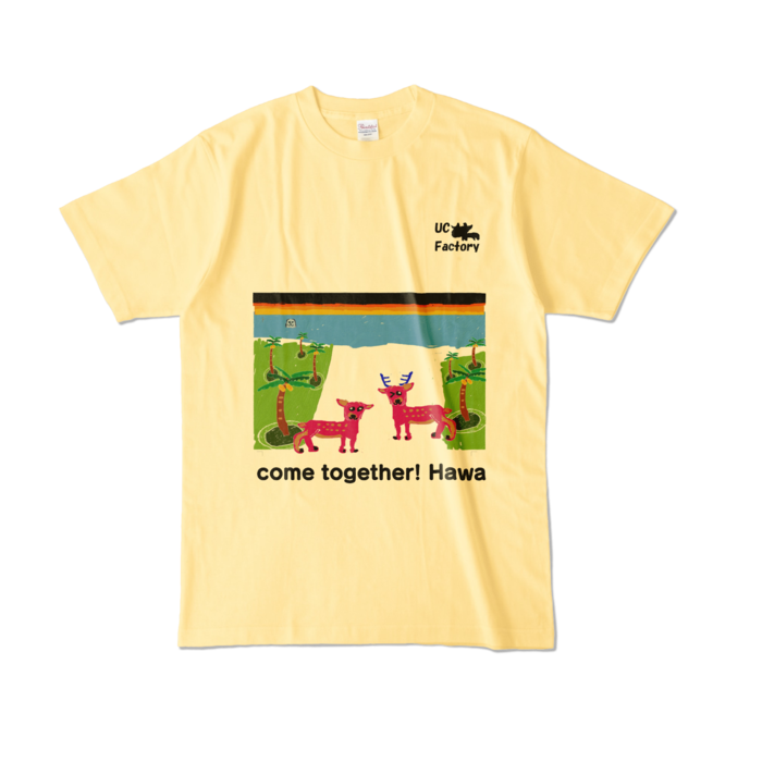 カラーTシャツ - L - ライトイエロー (淡色)