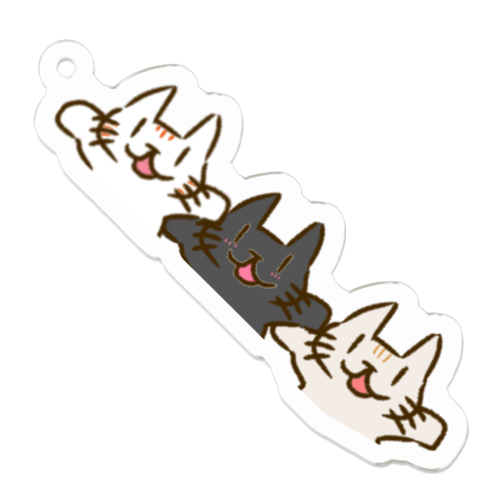 アクリルキーホルダー - 50 x 50 (mm)