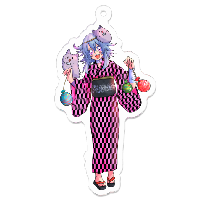 アクリルキーホルダー（コーティング） - 70 x 70 (mm)