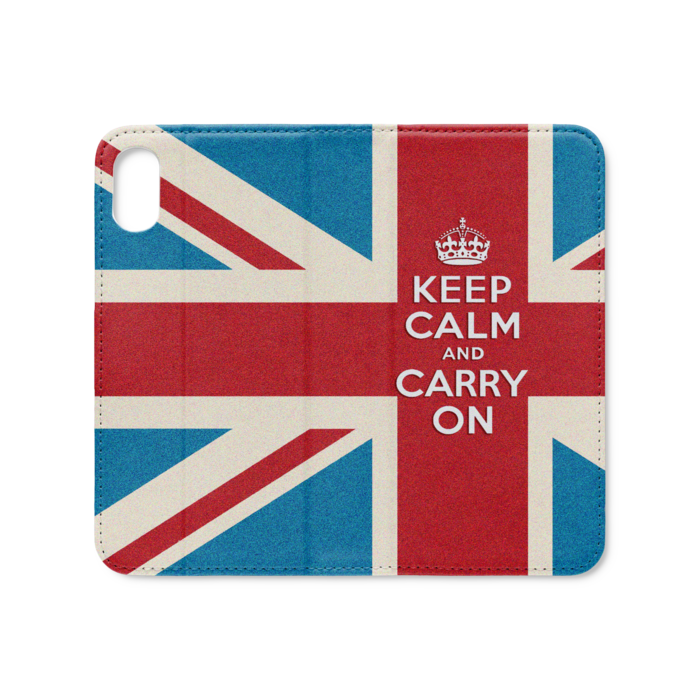 手帳型iPhoneケース（ベルトなし） - iPhone XS / X - ストラップ穴 なし