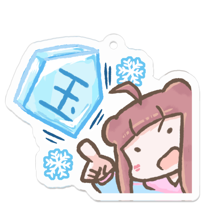 アクリルキーホルダー - 50 x 50 (mm)