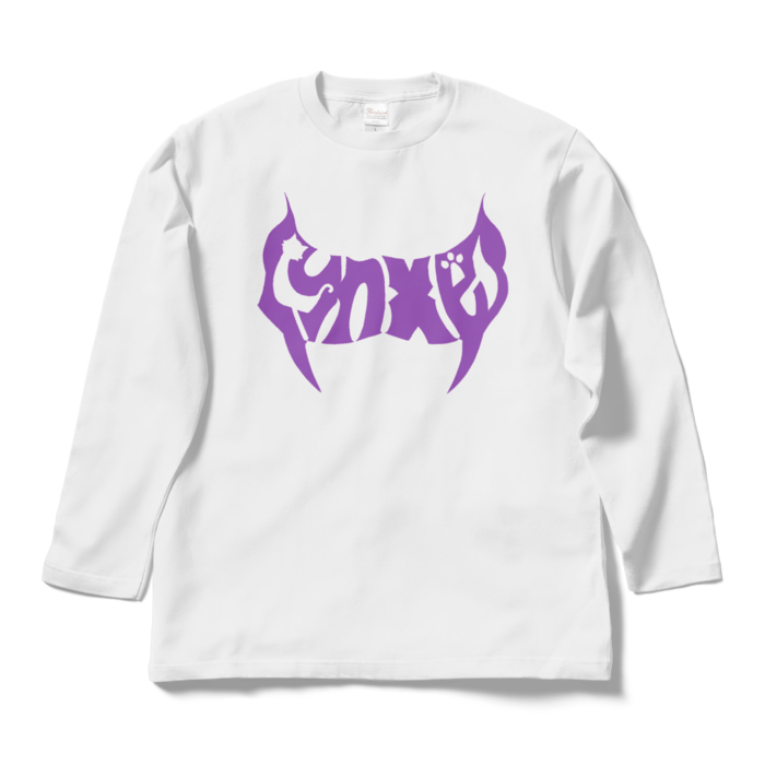 - L - ホワイト（紫文字）