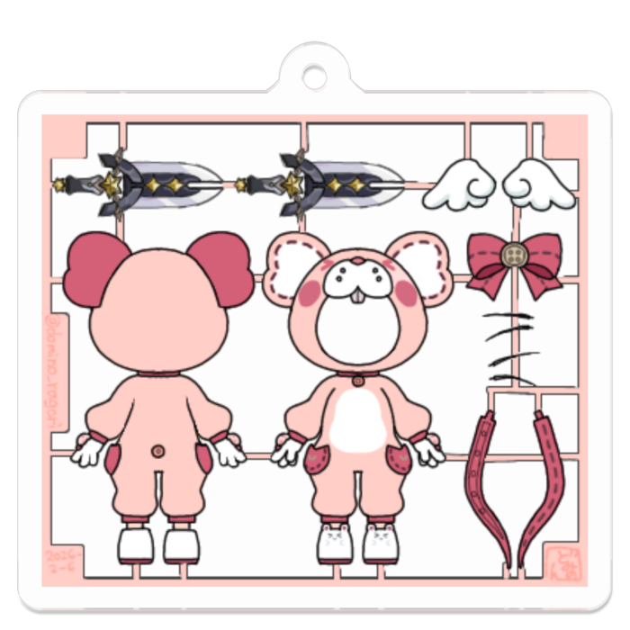 アクリルキーホルダー - 50 x 50 (mm)(1)