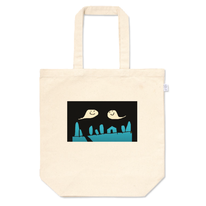 トートバッグ - M - プリント面積小・おばけちゃんず