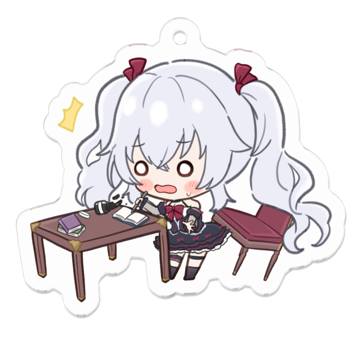 アクリルキーホルダー（コーティング） - 50 x 50 (mm)