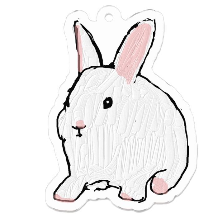 アクリルキーホルダー - 50 x 50 (mm)